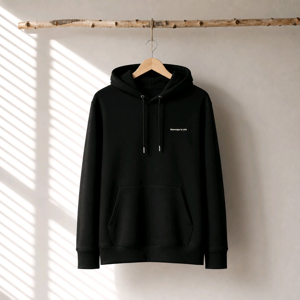 Sweat à capuche homme Palm Retro bio
