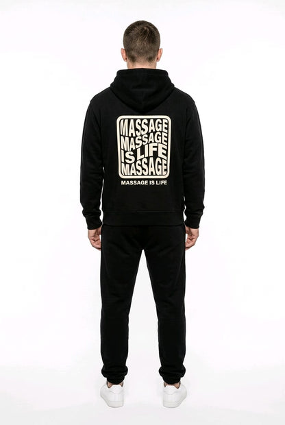 Sweat à capuche homme Typo Massage
