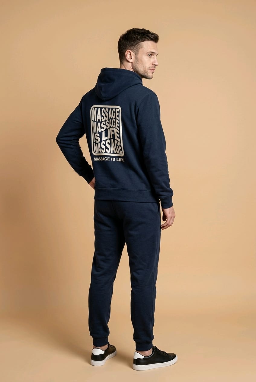 Sweat à capuche homme Typo Massage