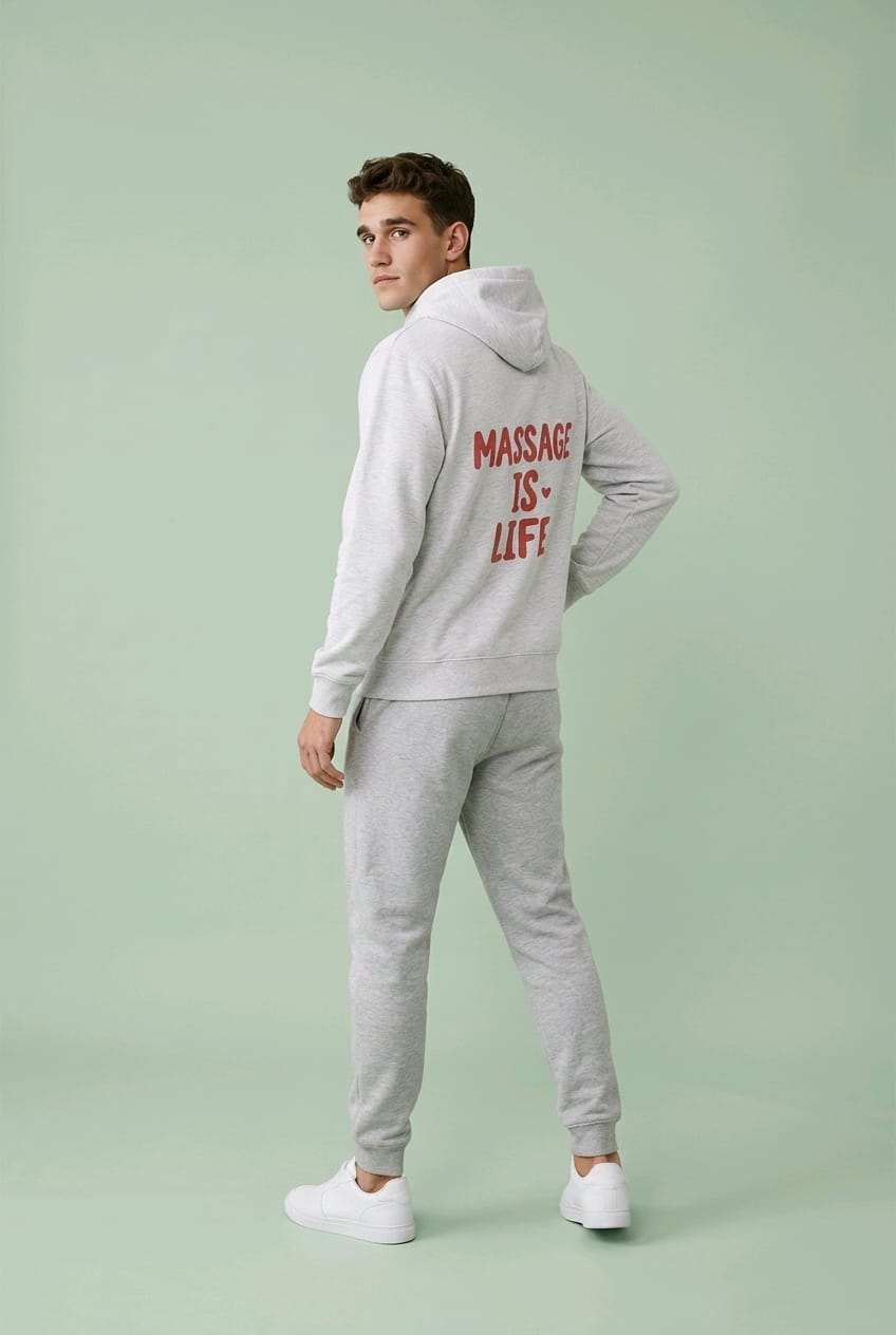 Sweat à capuche homme Typo Love bio