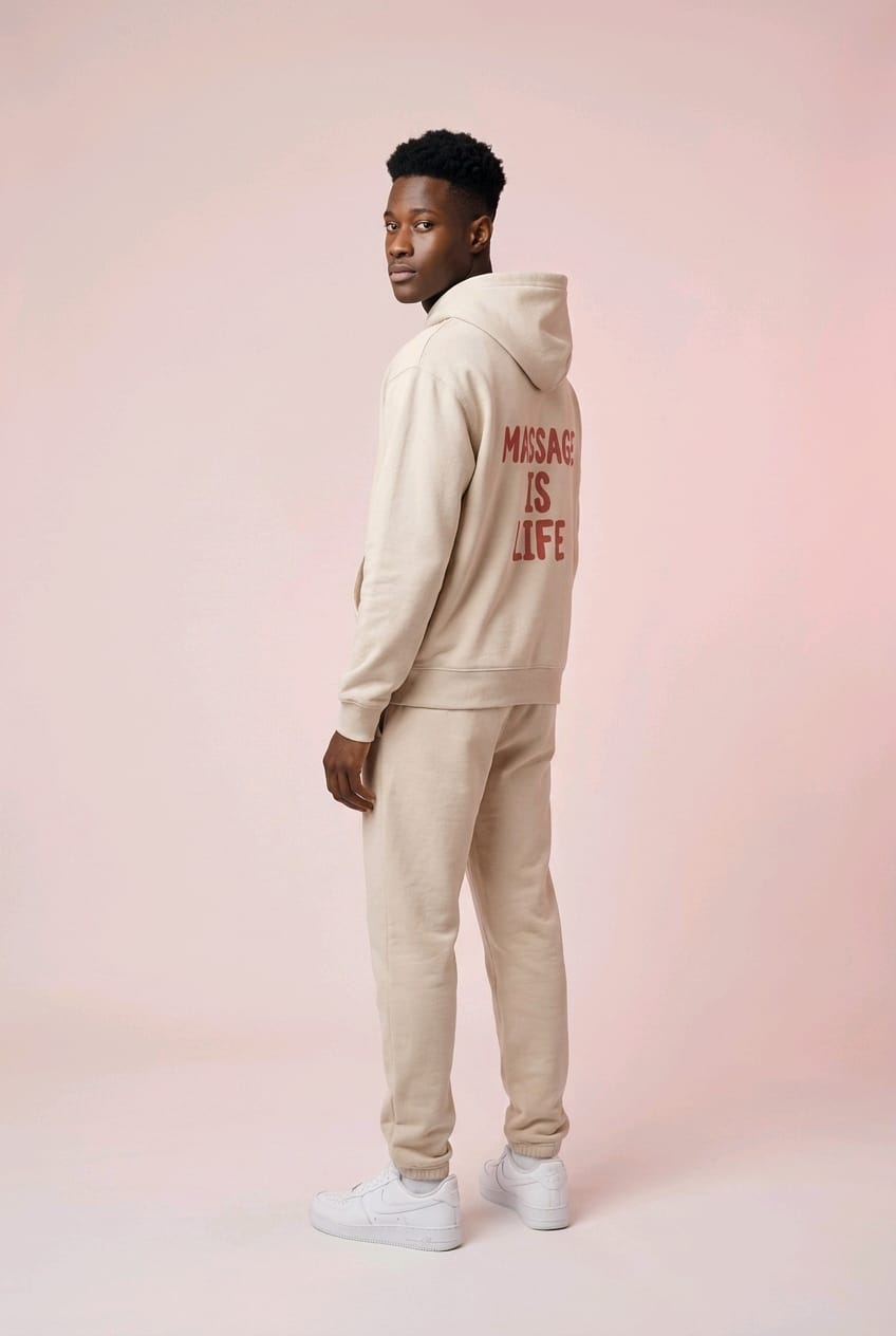 Sweat à capuche homme Typo Love bio