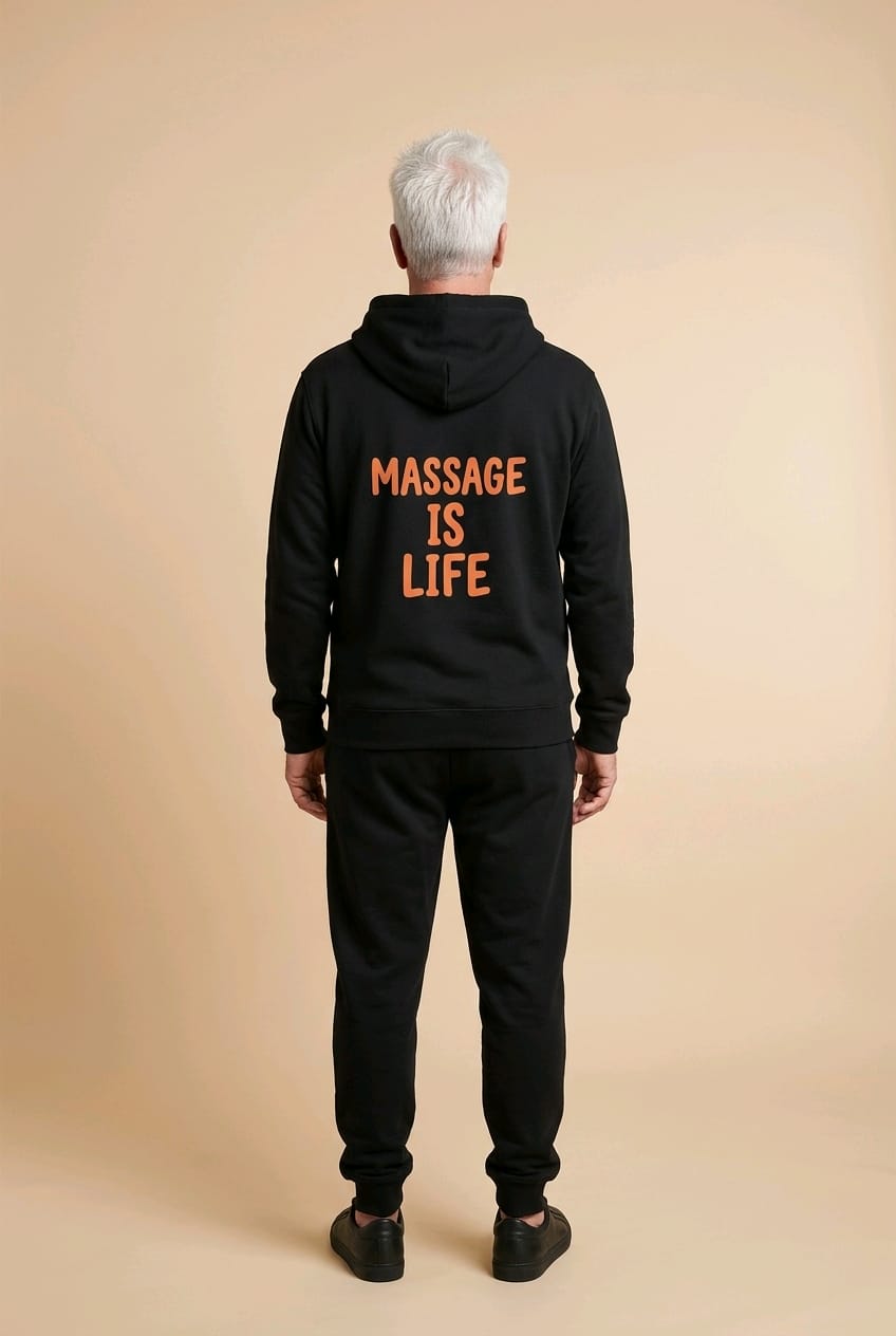 Sweat à capuche homme Typo Love bio