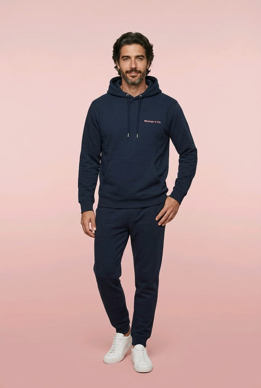 Sweat à capuche homme Typo Love bio