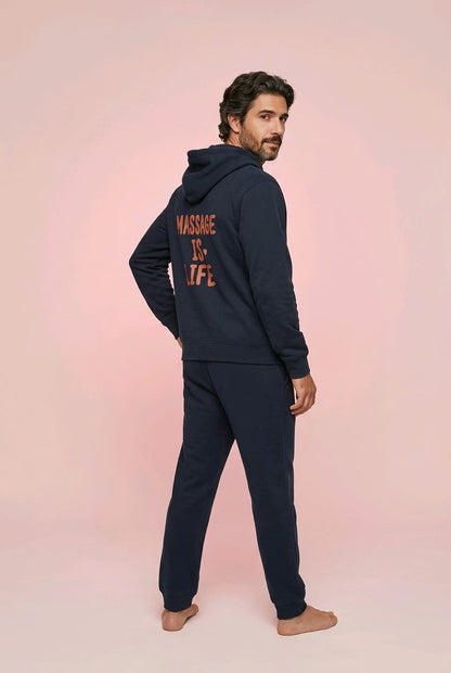 Sweat à capuche homme Typo Love bio