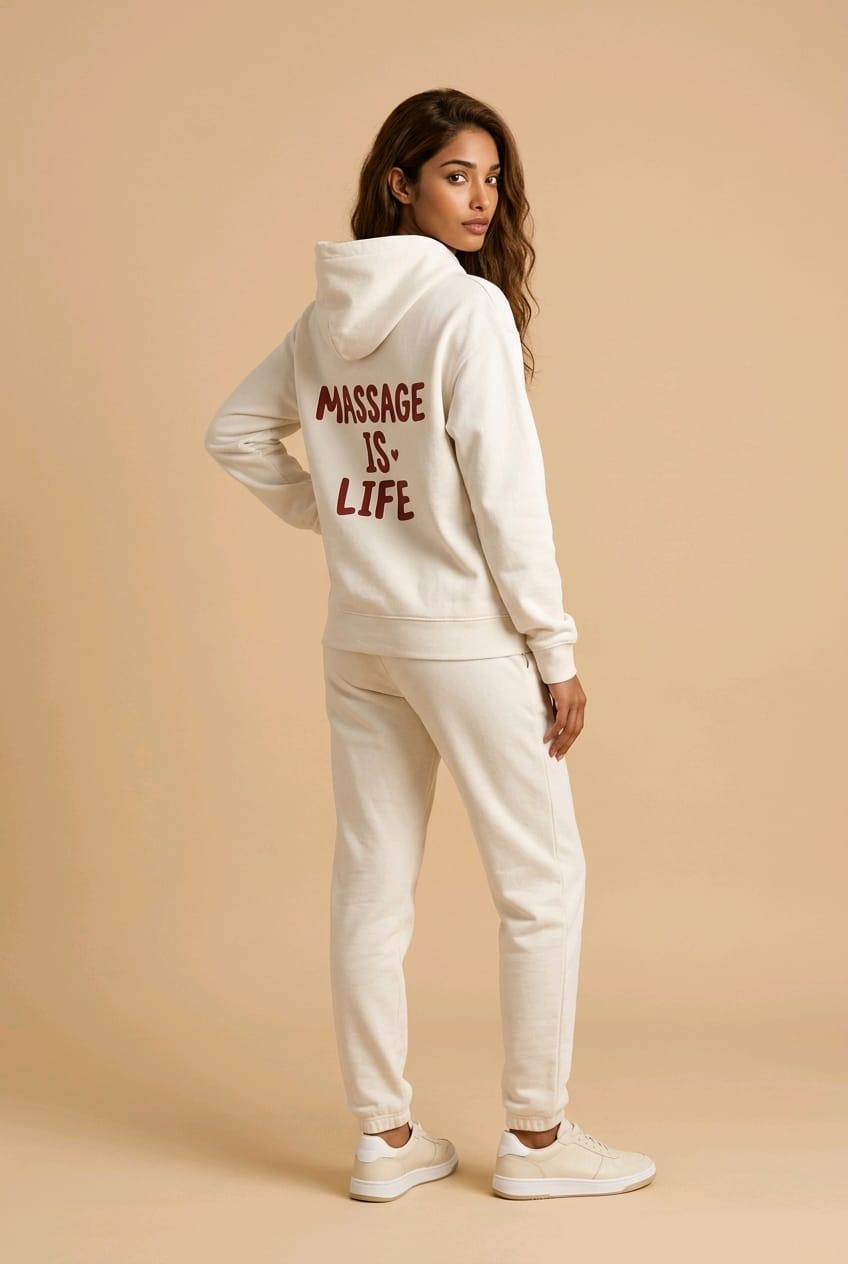 Sweat à capuche Typo Love bio
