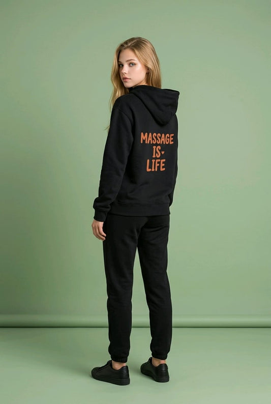 Sweat à capuche Typo Love bio