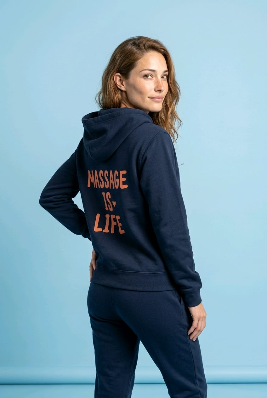 Sweat à capuche Typo Love bio