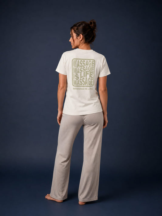 T-shirt Femme Typo Massage bio