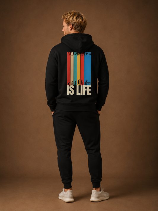 Sweat à capuche homme Stripes Evo bio