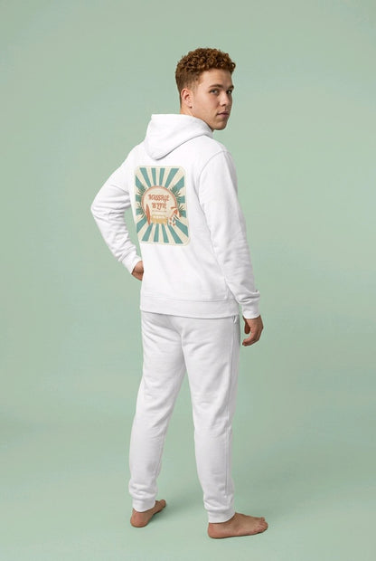 Sweat à capuche homme Retro Flow bio