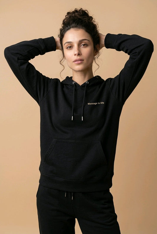 Sweat à capuche Palm Retro bio