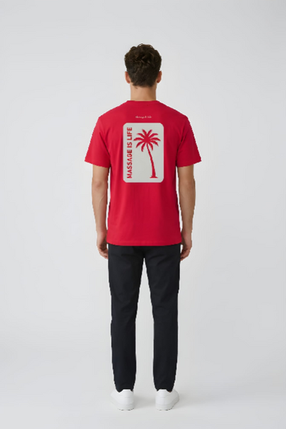 Palm Retro T-Shirt homme bio