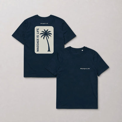 Palm Retro T-Shirt homme bio