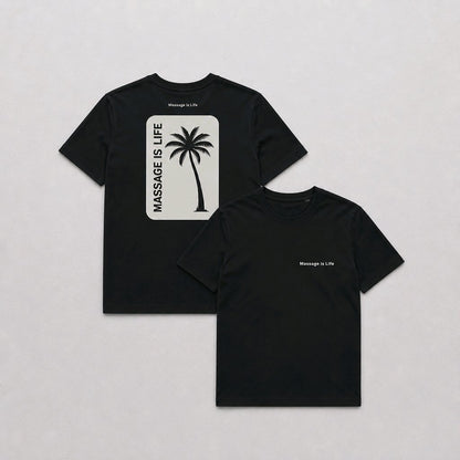 Palm Retro T-Shirt homme bio