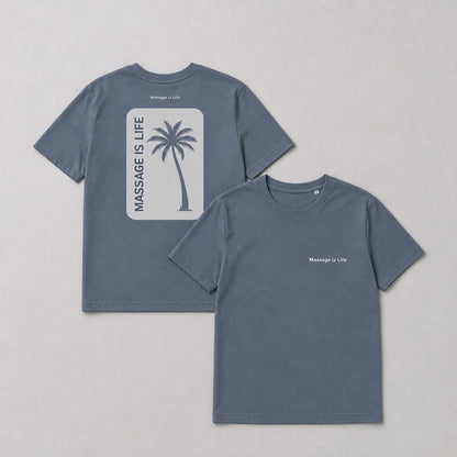 Palm Retro T-Shirt homme bio