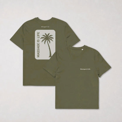 Palm Retro T-Shirt homme bio