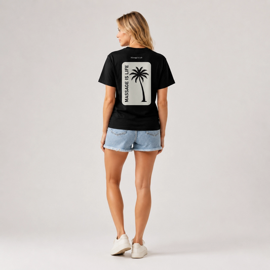 T-shirt Femme Palm Retro bio