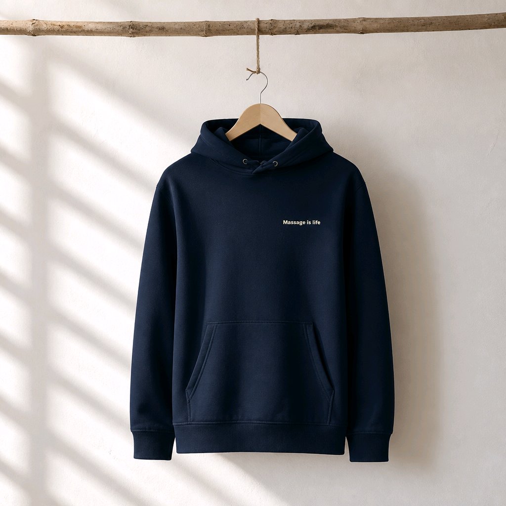 Sweat à capuche homme Retro Flow bio