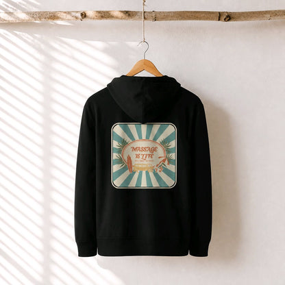 Sweat à capuche homme Retro Flow bio