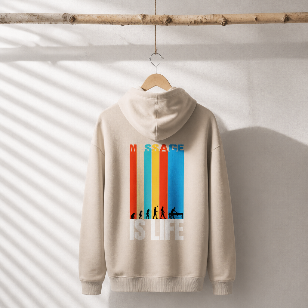 Sweat à capuche homme Stripes Evo bio