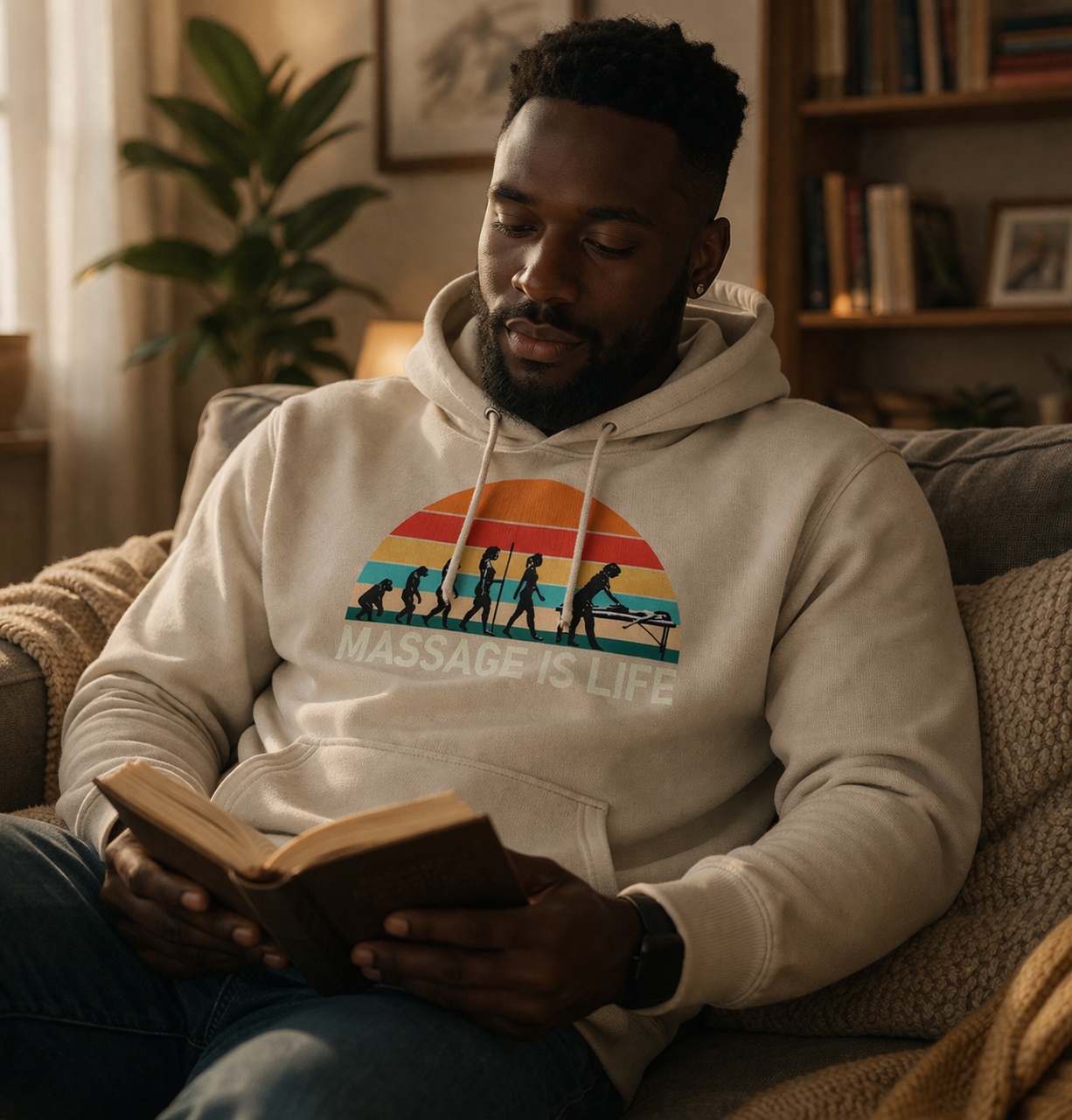 Sweat à capuche homme Sunset Evo bio