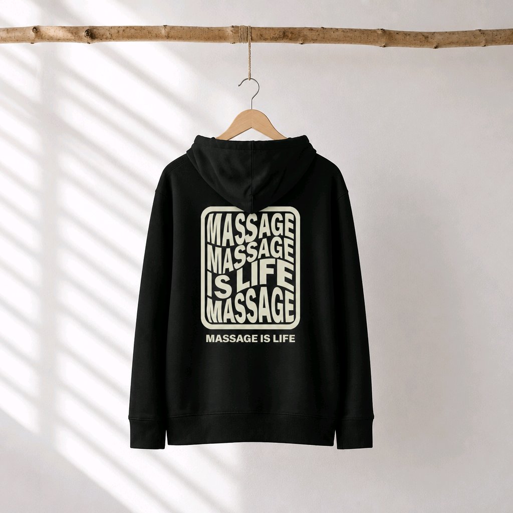 Sweat à capuche homme Typo Massage
