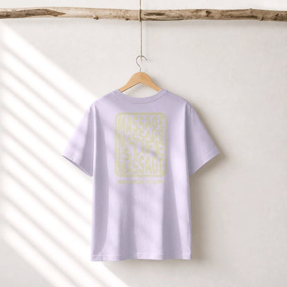 T-shirt Femme Typo Massage bio