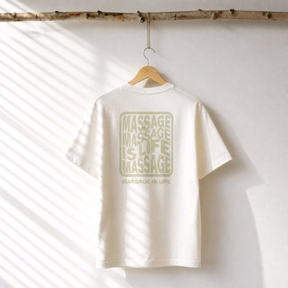 T-shirt Femme Typo Massage bio