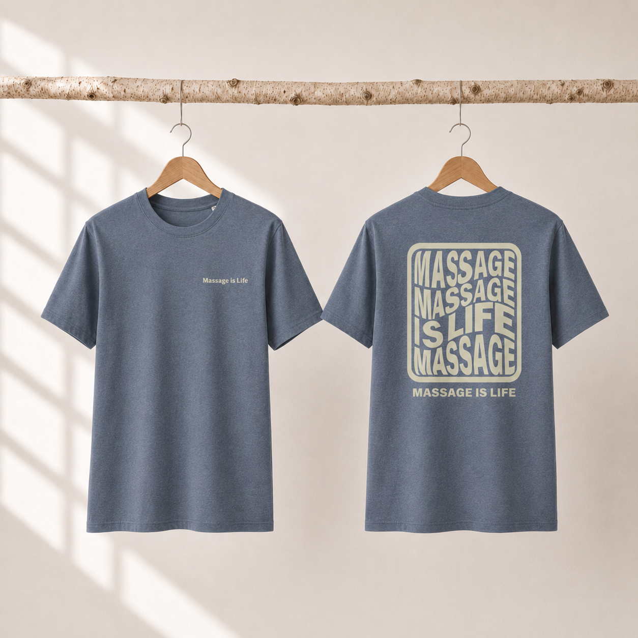 Typo Massage T-Shirt homme bio