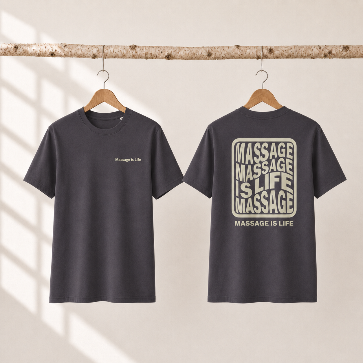 Typo Massage T-Shirt homme bio