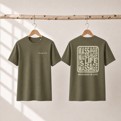 Typo Massage T-Shirt homme bio