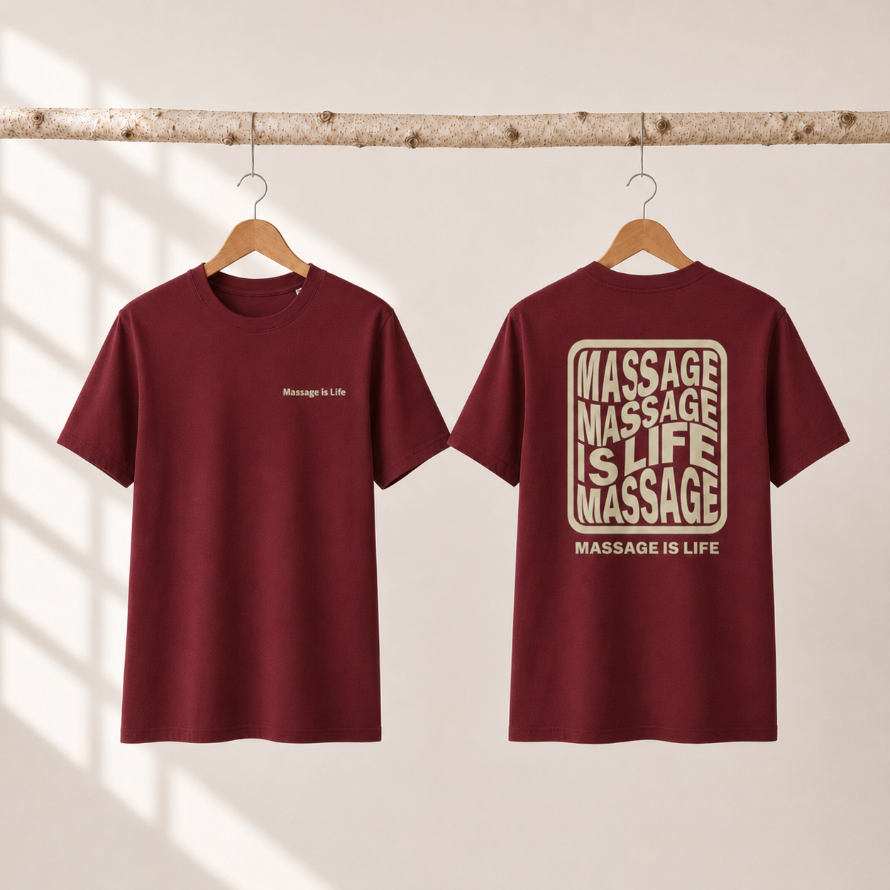 Typo Massage T-Shirt homme bio