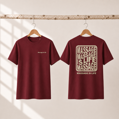 Typo Massage T-Shirt homme bio