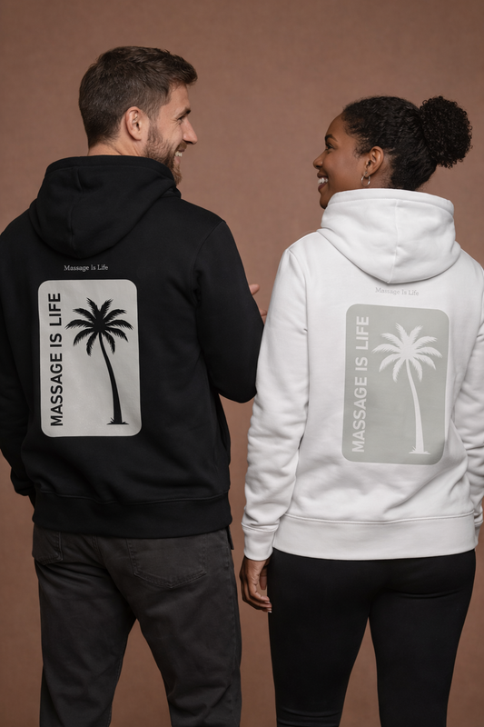Sweat à capuche Palm Retro bio