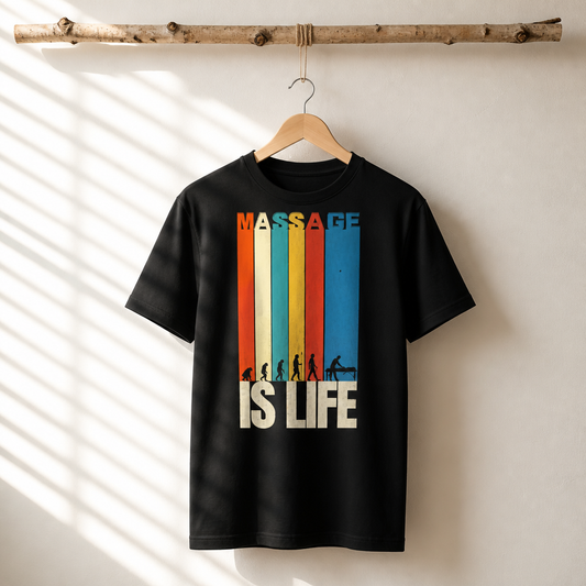 Stripes Evo T-Shirt noir bio